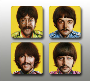 Sgt Pepper Beatles Coaster Set