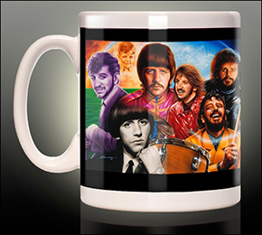 ISeven Faces Of Richie Ringo Starr Beatles Coffee Mug