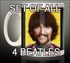 Sgt Pepper Beatles Coffee Mug Set