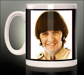 Shea Stadium Ringo Starr Beatles Coffee Mug
